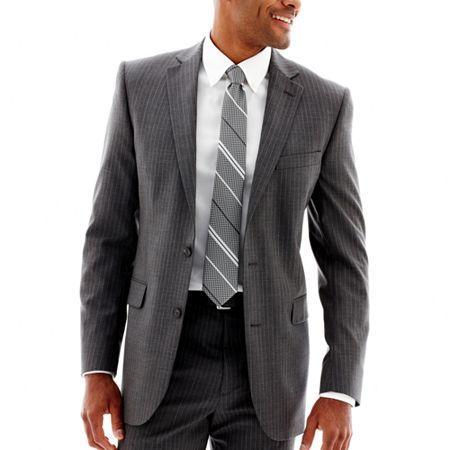 Stafford Gray Pinstripe Suit Jacket