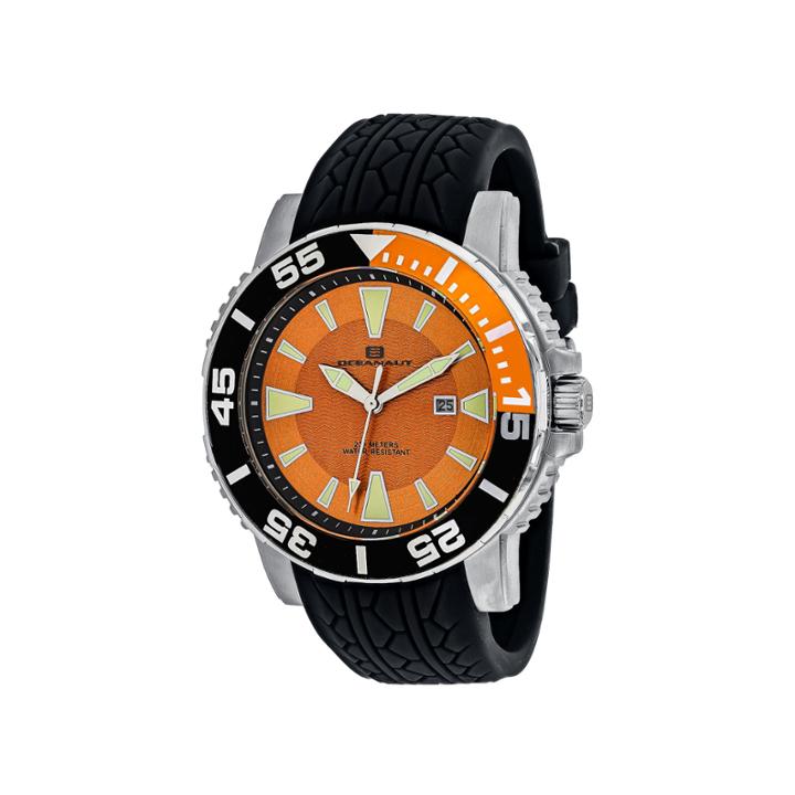 Oceanaut Mens Black Strap Watch-oc2915