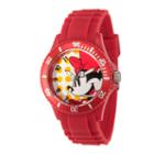 Disney Womens Minnie Mouse Red Dots Strap Watch