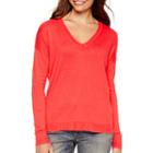 A.n.a Long-sleeve V-neck High-low Sweater
