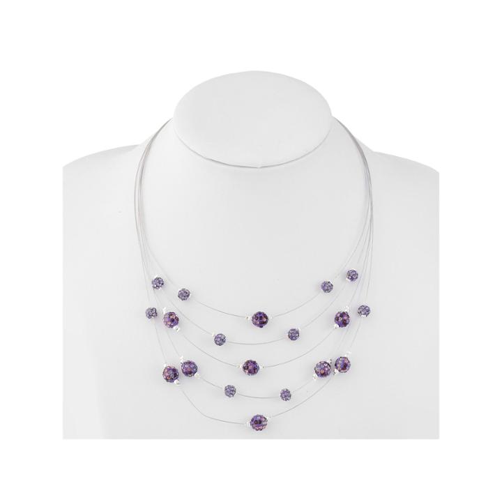 Liz Claiborne Womens Purple Illusion Necklace