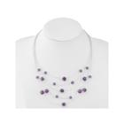 Liz Claiborne Womens Purple Illusion Necklace