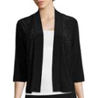 R & M Richards Long-sleeve Embellished Shrug