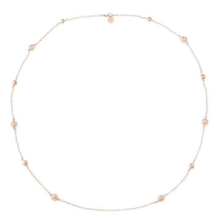 Liz Claiborne Womens Clear Round Strand Necklace