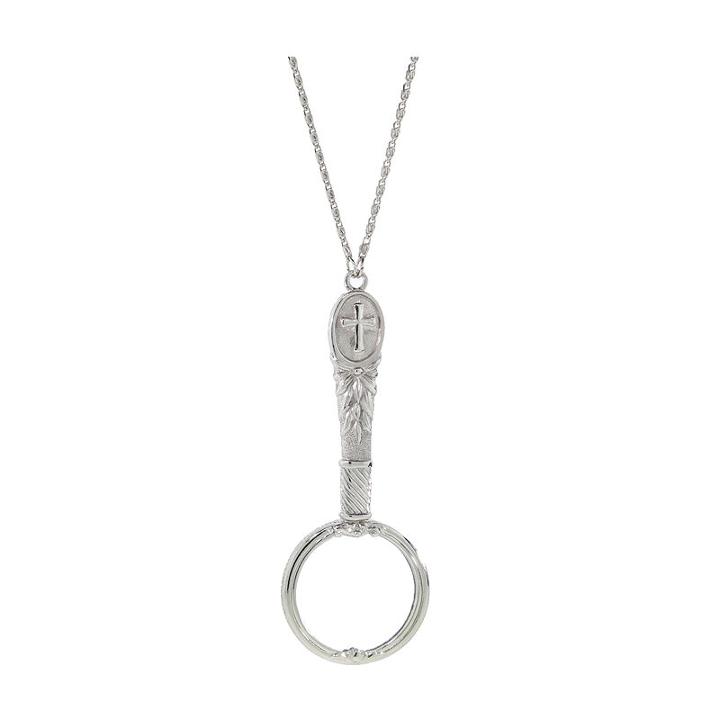 1928 Religious Jewelry Womens Clear Cross Pendant