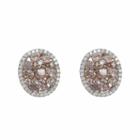 2 1/5 Ct. T.w. Genuine Pink Diamond Stud Earrings