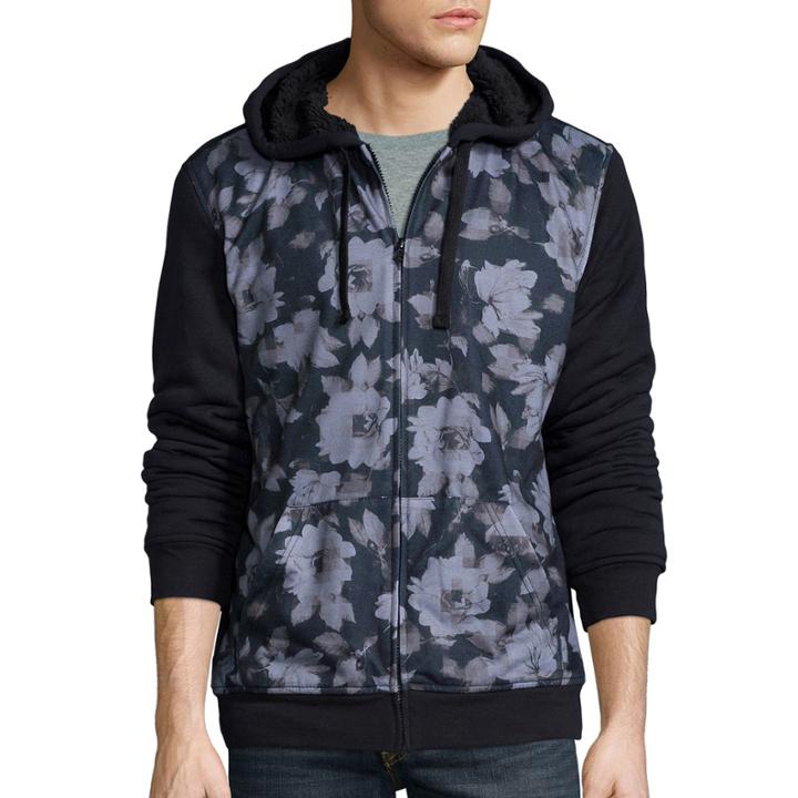 Hybrid Sherpa-lined Full-zip Hoodie