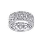 1/8 Ct. T.w. Diamond Sterling Silver 3-pc. Ring Set