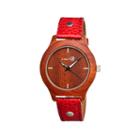 Earth Wood Tannins Red Leather-band Watch Ethew1303