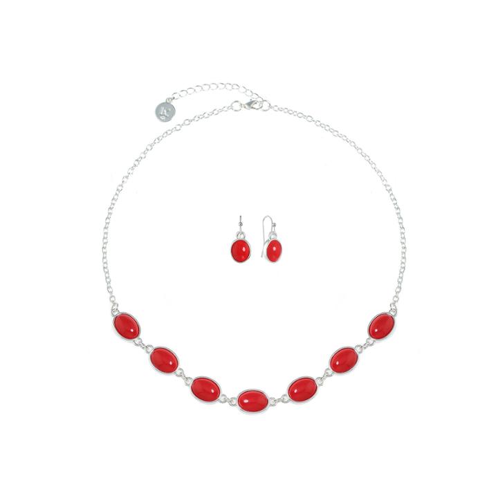 Liz Claiborne Womens 2-pc. Red Jewelry Set