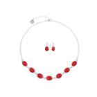 Liz Claiborne Womens 2-pc. Red Jewelry Set