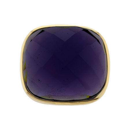 Athra Purple Glass Stone Ring