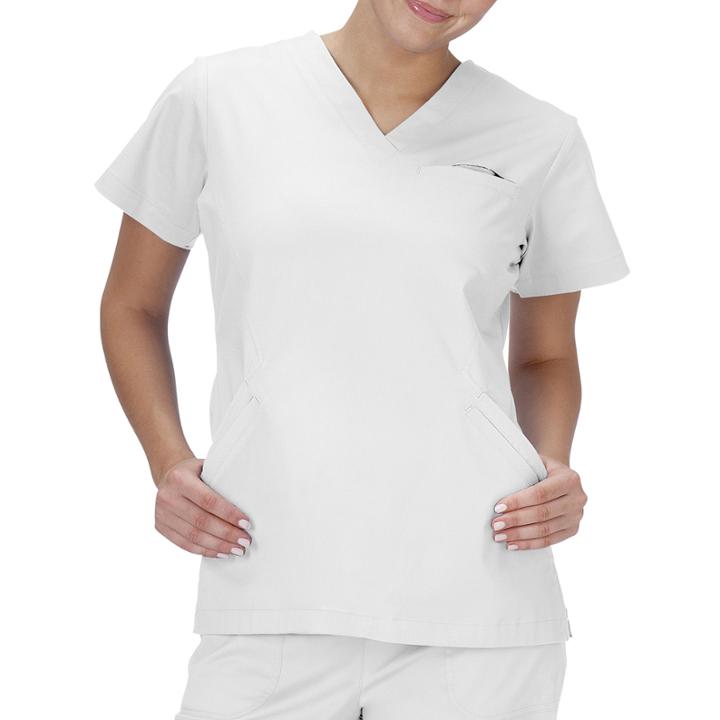 Bio Stretch Short-sleeve Angle Scrub Top