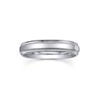 Personalized Comfort Fit 4mm Sterling Silver Wedding Band
