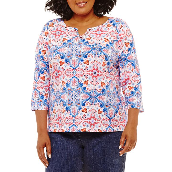 Lark Lane Must Have Embellished Top- Plus