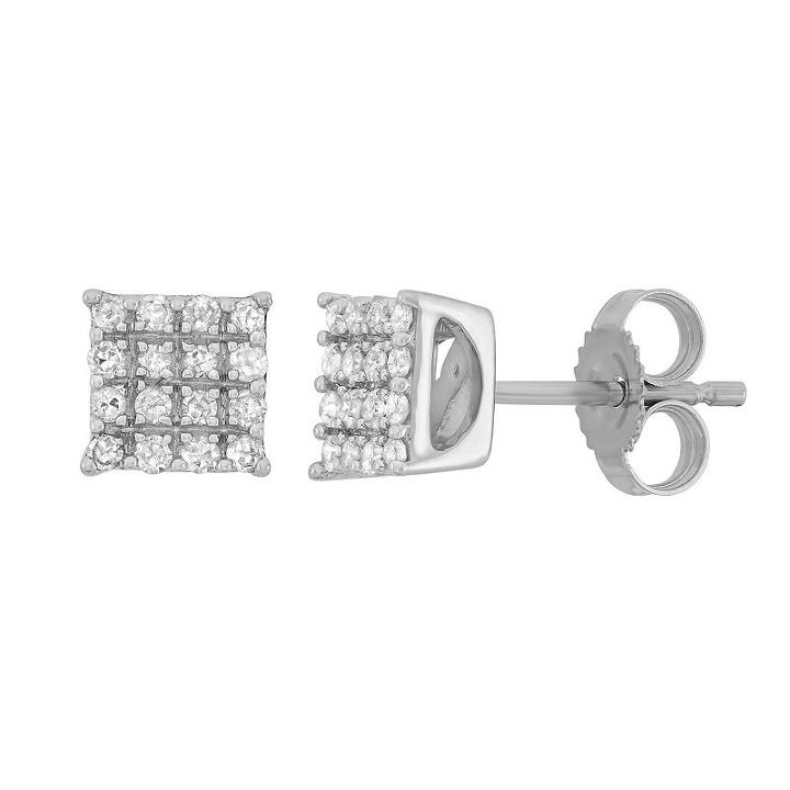 1/5 Ct. T.w. Genuine White Diamond Stud Earrings