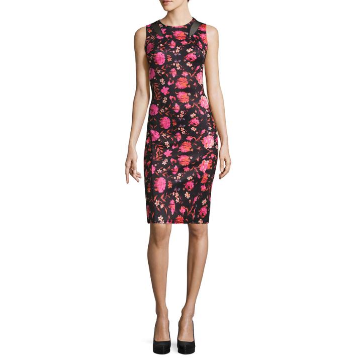 Belle + Sky Bodycon Seamed Inset Dress