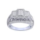 1 Ct. T.w. Princess White Diamond 10k Gold Engagement Ring