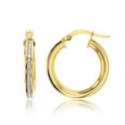 Made In Italy 14k Gold 21mm Hoop Earrings