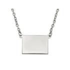 Personalized Sterling Silver Wyoming Pendant Necklace