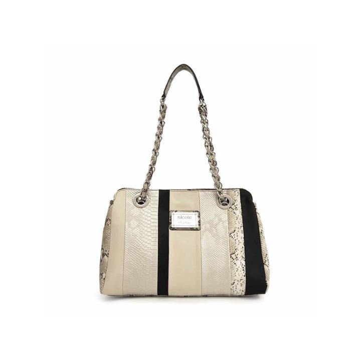 Nicole By Nicole Miller Suzie Large Patchwork Satchel