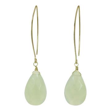 Rox By Alexa Green Glass Teardrop Earrings