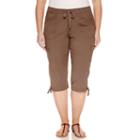 St. John's Bay Drawstring Cargo Crops-plus (21.5)