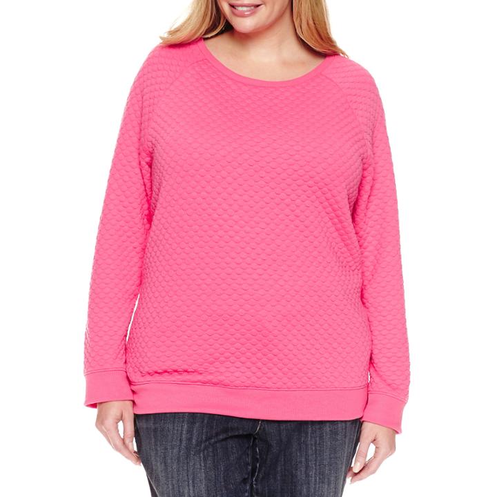 Liz Claiborne Long Sleeve Sweatshirt-plus