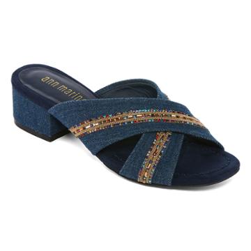 Ann Marino Zip Me Up Womens Heeled Sandals