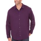 Van Heusen Long Sleeve Dots Button-front Shirt-big And Tall