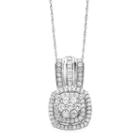 Diamond Blossom Womens 3/4 Ct. T.w. Genuine White Diamond Pendant Necklace