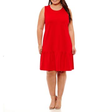 Distinctive Collections Sleeveless Empire Waist Dress-plus