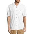 Island Shores Short Sleeve Plaid Button-front Shirt