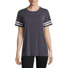 Flirtitude Short Sleeve Scoop Neck T-shirt-womens Juniors