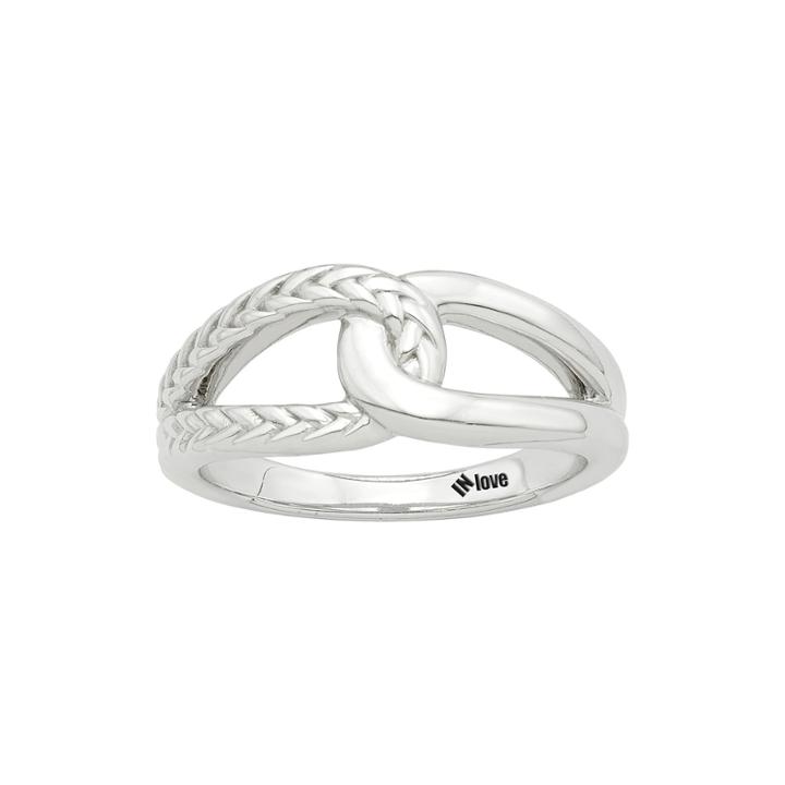 In Love 14k White Gold Infinity Ring