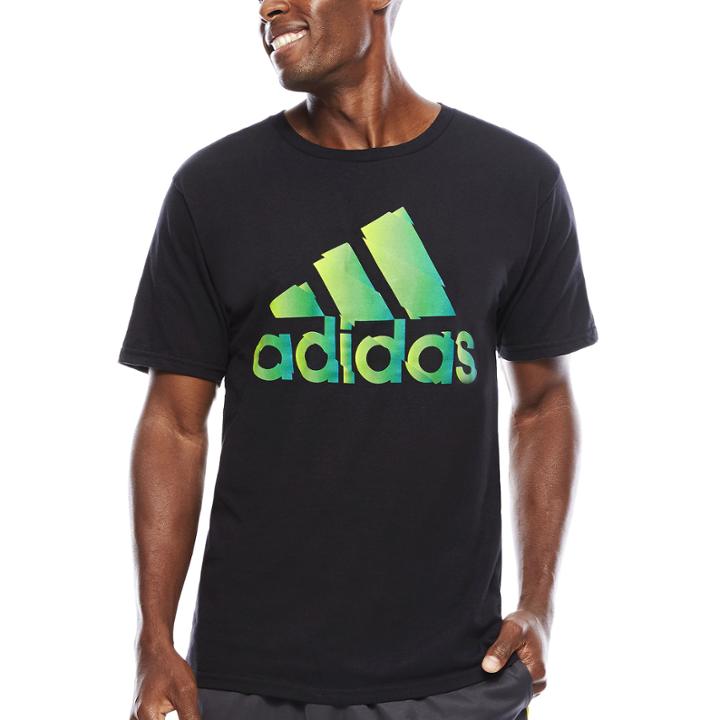 Adidas Short-sleeve Logo Chop Cotton Tee