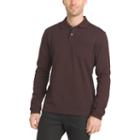 Van Heusen Long Sleeve Heather Tipped Flex Polo