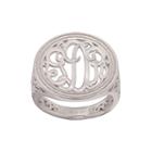 Personalized Monogram Circle Ring