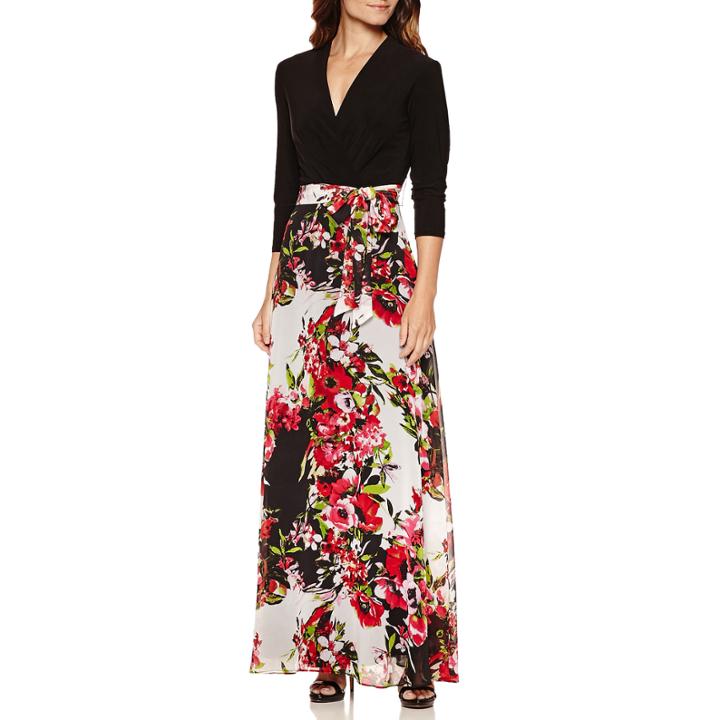 Be By Chetta B 3/4 Sleeve Maxi Dress