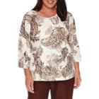 Alfred Dunner Tunic Top Plus