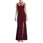 My Michelle Sleeveless Cutout Long Slim Dress - Juniors