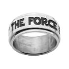 Star Wars The Force Mens Stainless Steel Spinner Ring