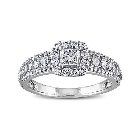 1 Ct. T.w. Diamond 14k White Gold Princess-cut Ring