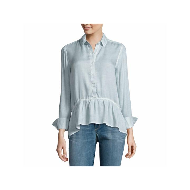 A.n.a 3/4 Sleeve Rayon Blouse-talls
