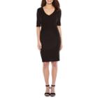 Premier Amour Elbow Sleeve Eyelet Bodycon Dress