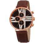 August Steiner Mens Brown Strap Watch-as-8212rgb