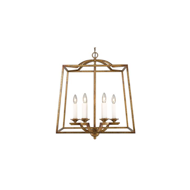 Athena 6-light Pendant In Grecian Gold Incandescent
