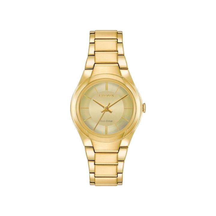 Citizen Womens Gold Tone Strap Watch-fe2092-57p