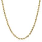 Infinite Gold&trade; 14k Yellow Gold 18 Glitter Hollow Rope Chain