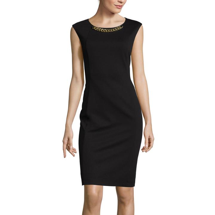 Rn Studio By Ronni Nicole Sleeveless Necklace Sheath Dress